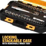 DEWALT 34-Piece Socket Set, SAE/Metric