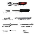 46-Piece Socket Ratchet Wrench Set with Storage Case