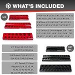 Magnetic Socket Organizer Set with 6 Holders