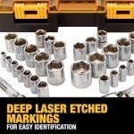 DEWALT 34-Piece Socket Set, SAE/Metric