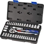 EPAuto 40-Piece Drive Socket Set with Ratchet