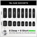 50-Piece Impact Socket Set with Ratchet Handle