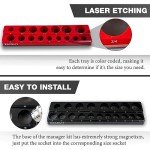 Magnetic Socket Organizer Set with 6 Holders