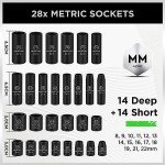 50-Piece Impact Socket Set with Ratchet Handle