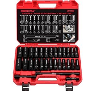 29-Piece SAE and Metric Impact Socket Set