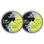 DARTOTEK 7-1/4" Metal Cutting Circular Saw Blades