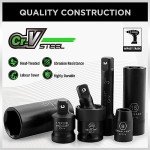 50-Piece Impact Socket Set with Ratchet Handle