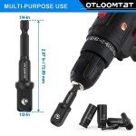 14-Piece Heavy-Duty Impact Socket Set with Adapter