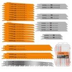 Luckyway 32-Piece Reciprocating Saw Blades Set