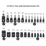 25-Piece Torx and E-Torx Bit Set