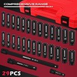 29-Piece SAE and Metric Impact Socket Set