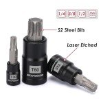 25-Piece Torx and E-Torx Bit Set