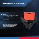 NEIKO 14-Piece 1/2" Impact Socket Set
