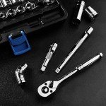 45-Piece 3/8" Drive Socket Set with Ratchet