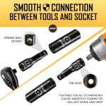 45PCS 1/2” Drive Metric Socket Set with Case