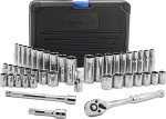 45-Piece 3/8" Drive Socket Set with Ratchet