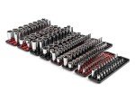 TEKTON 214-Piece Drive Socket Set with Rails