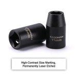 14-Piece Metric 1/2" Drive Impact Socket Set