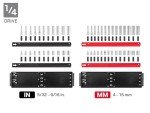 TEKTON 214-Piece Drive Socket Set with Rails