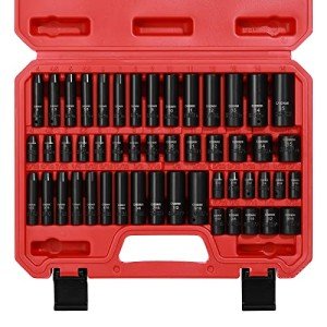 50-Piece 1/4 Inch Drive Impact Socket Set