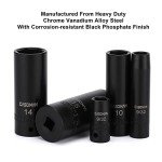 50-Piece 1/4" Drive Impact Socket Set