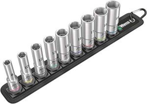 Wera Belt B Deep 1 Socket Set, 9 Pieces