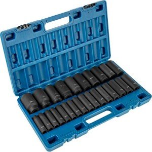 VEVOR 26-Piece 1/2" Impact Socket Set