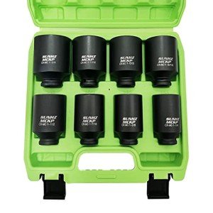 8-Piece 1/2" Drive Deep Impact Socket Set