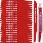 25-Piece Reciprocating Saw Blades Set with Case