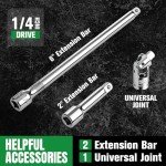 50-Piece Socket Set with Quick-Release Ratchet