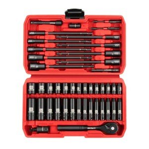 44-Piece 1/4" Drive Socket & Nut Driver Set