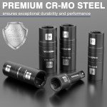 5-Piece Impact Socket Set with Extension Bar