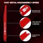 25-Piece Reciprocating Saw Blades Set with Case