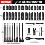 44-Piece 1/4" Drive Socket & Nut Driver Set