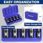 5-Piece Impact Socket Set with Extension Bar