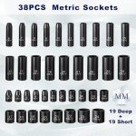 64-Piece Socket Set with Ratchet Wrench and Adapters