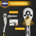 62PC Ratcheting Socket Wrench Set - SAE & Metric
