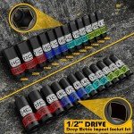 12-Piece Metric Deep Impact Socket Set