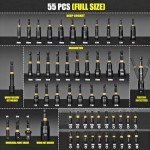 55PCS Magnetic Impact Nut Driver Set