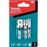 Makita 3-Piece Impact XPS Square Socket Adapter Set