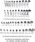 Craftsman 44-Piece 1/4" Drive Socket Set