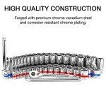 Neiko 76-Piece Mechanics Tool Ratchet and Socket Set