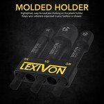 LEXIVON 3-Piece Impact Grade Socket Adapter Set