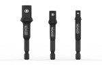 LEXIVON 3-Piece Impact Grade Socket Adapter Set