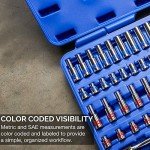 Neiko 76-Piece Mechanics Tool Ratchet and Socket Set