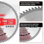 12" TCT Circular Saw Blade for Aluminum & Plastic
