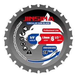 JINSINA 6.5" TCT Circular Saw Blade for Metal