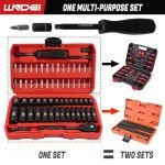 63-Piece 1/4" Drive Socket Wrench Set