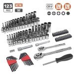 Mechanic's Tool Socket Set - 123 Pieces