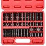 50-Piece 1/4" Impact Socket Set, SAE/Metric